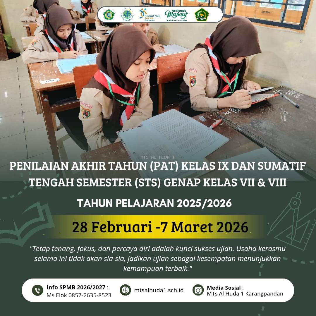 PELAKSANAAN PAT KELAS 9 DAN STS KELAS 7 & 8